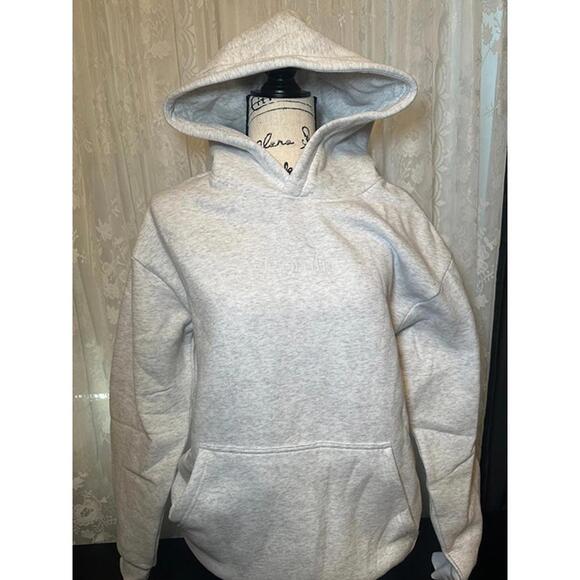 Other - Comfrt Signature Hoodie XS Light Heather Grey Embroidered Logo Pullover